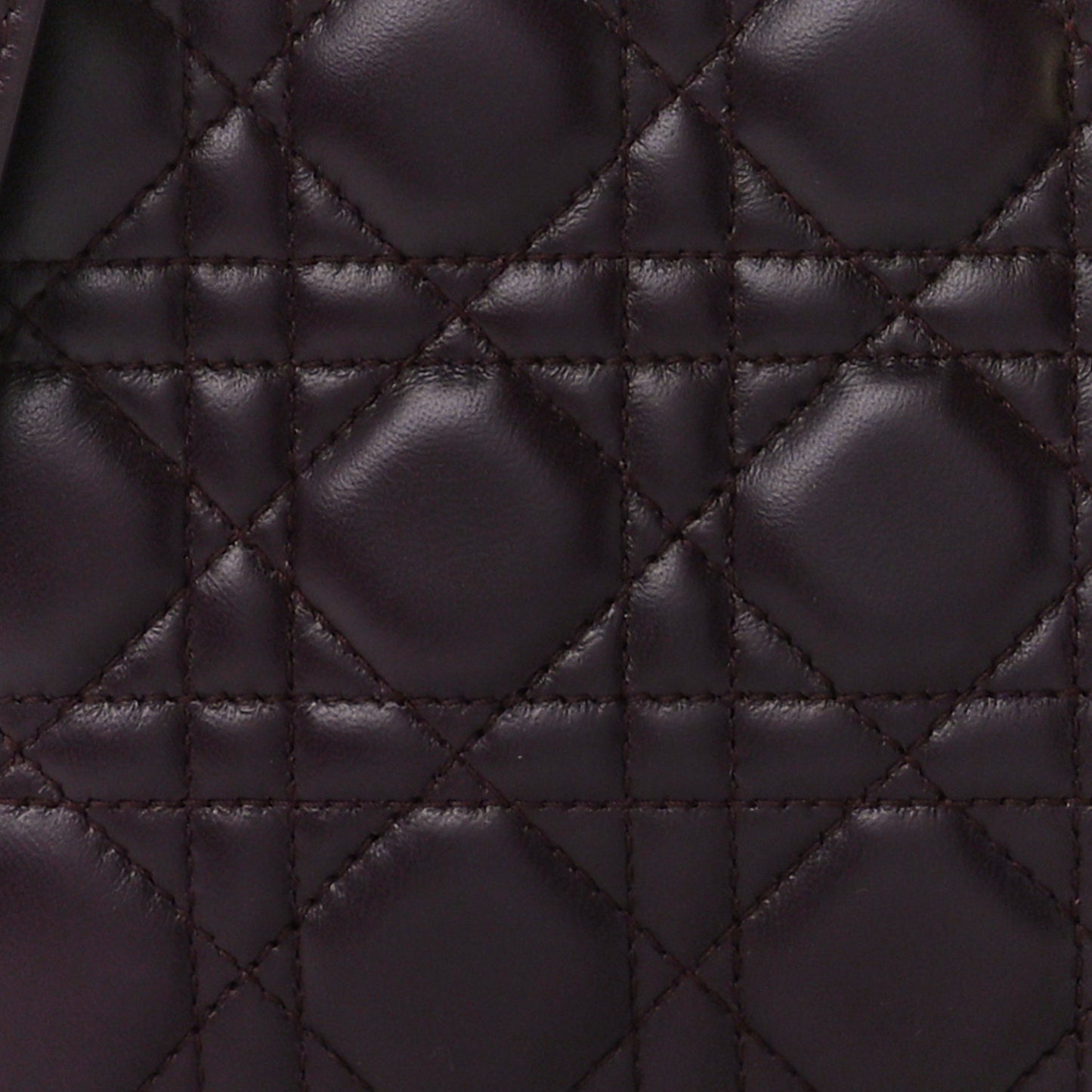 Lambskin Cannage Small Lucky Badges My Lady Dior Plum