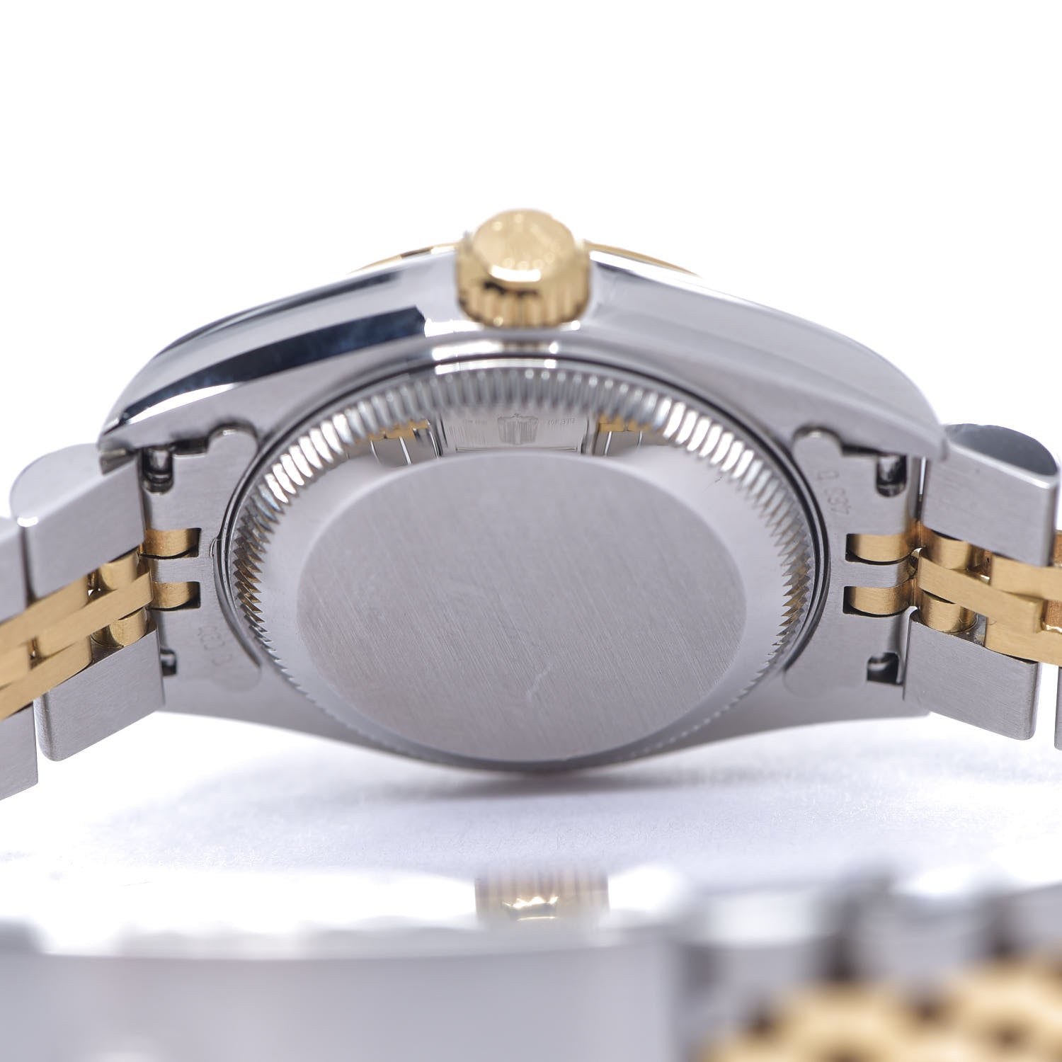 Rolex Stainless Steel 18K Yellow Gold Diamond 26mm Oyster Perpetual Datejust Watch Champagne 69173 4 of 5