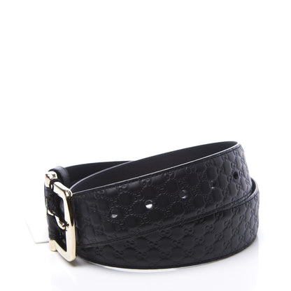 Gucci Soft Microguccissima Margaux Calfskin Belt 85 34 Black 3 of 6