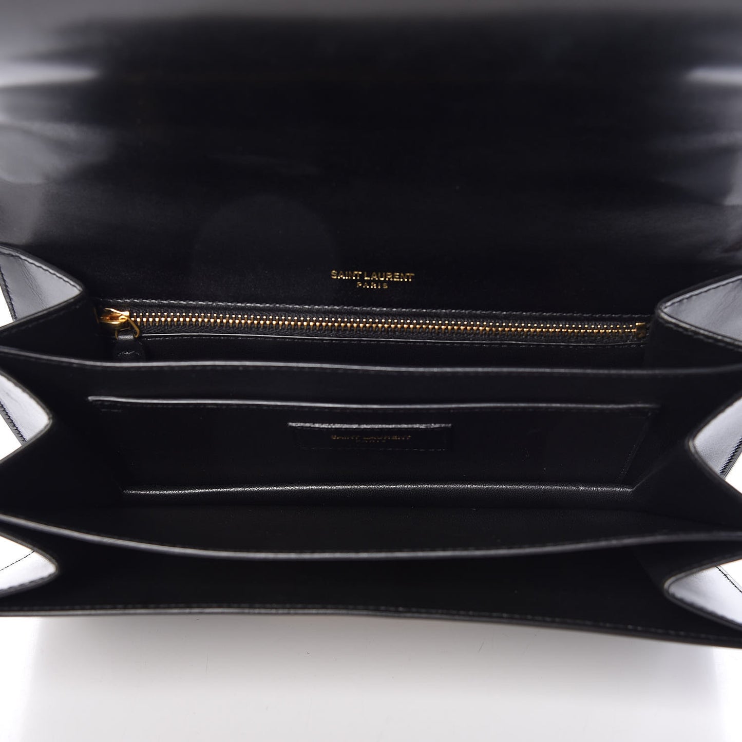Smooth Calfskin Medium Domino Shoulder Bag Black