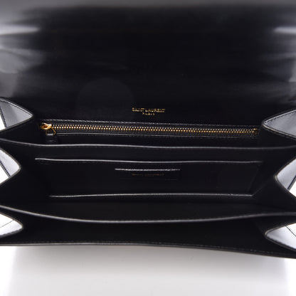 Saint Laurent Smooth Calfskin Medium Domino Shoulder Bag Black 5 of 9