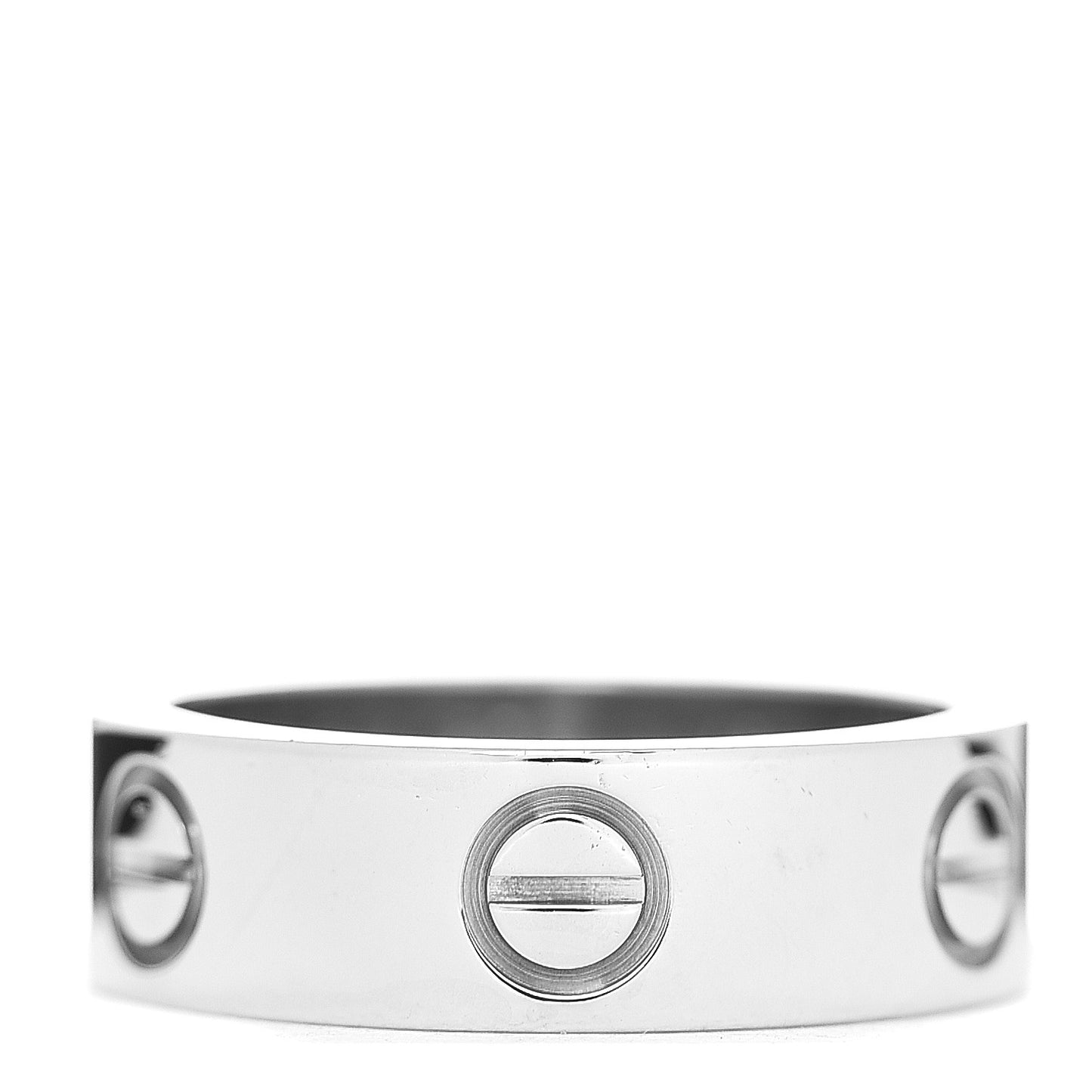 18K White Gold 5.5mm LOVE Ring 49 4.75
