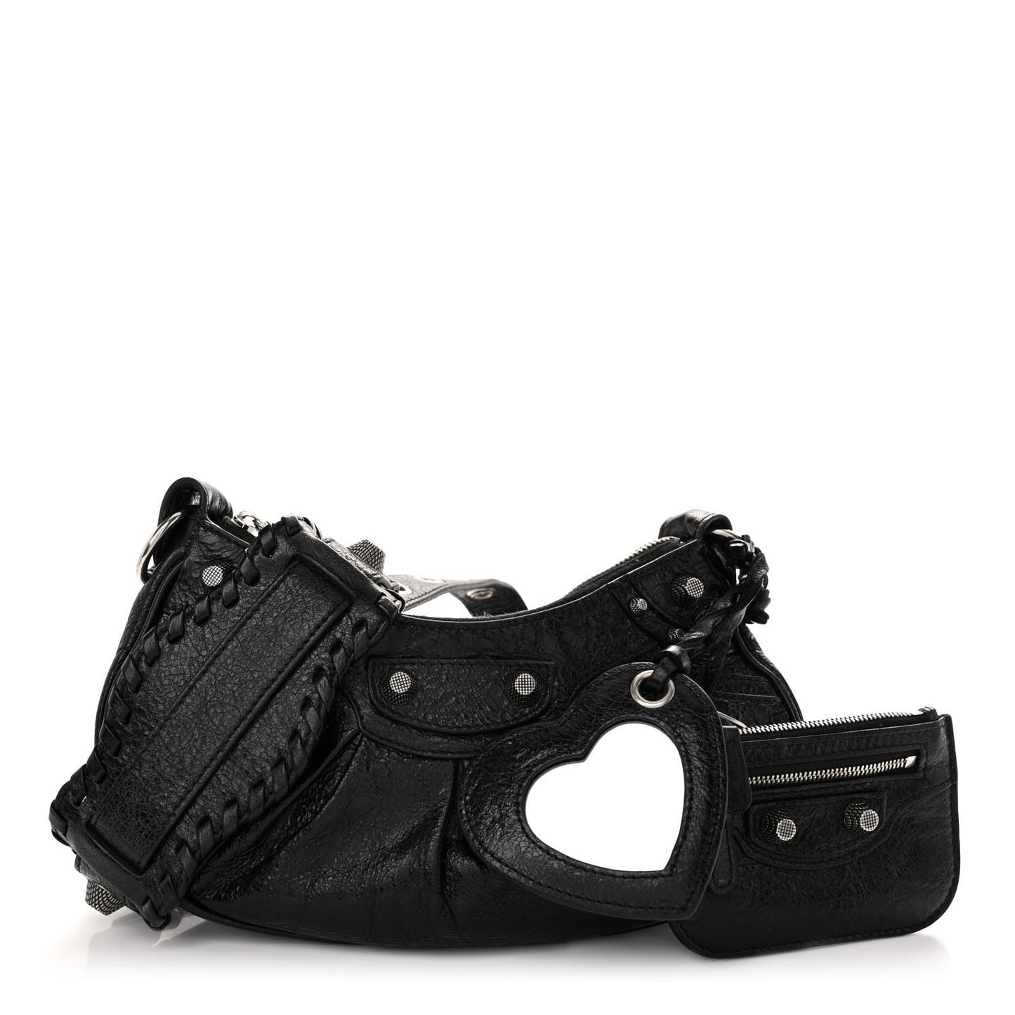 Agneau Arena Le Cagole Shoulder Bag XS Black