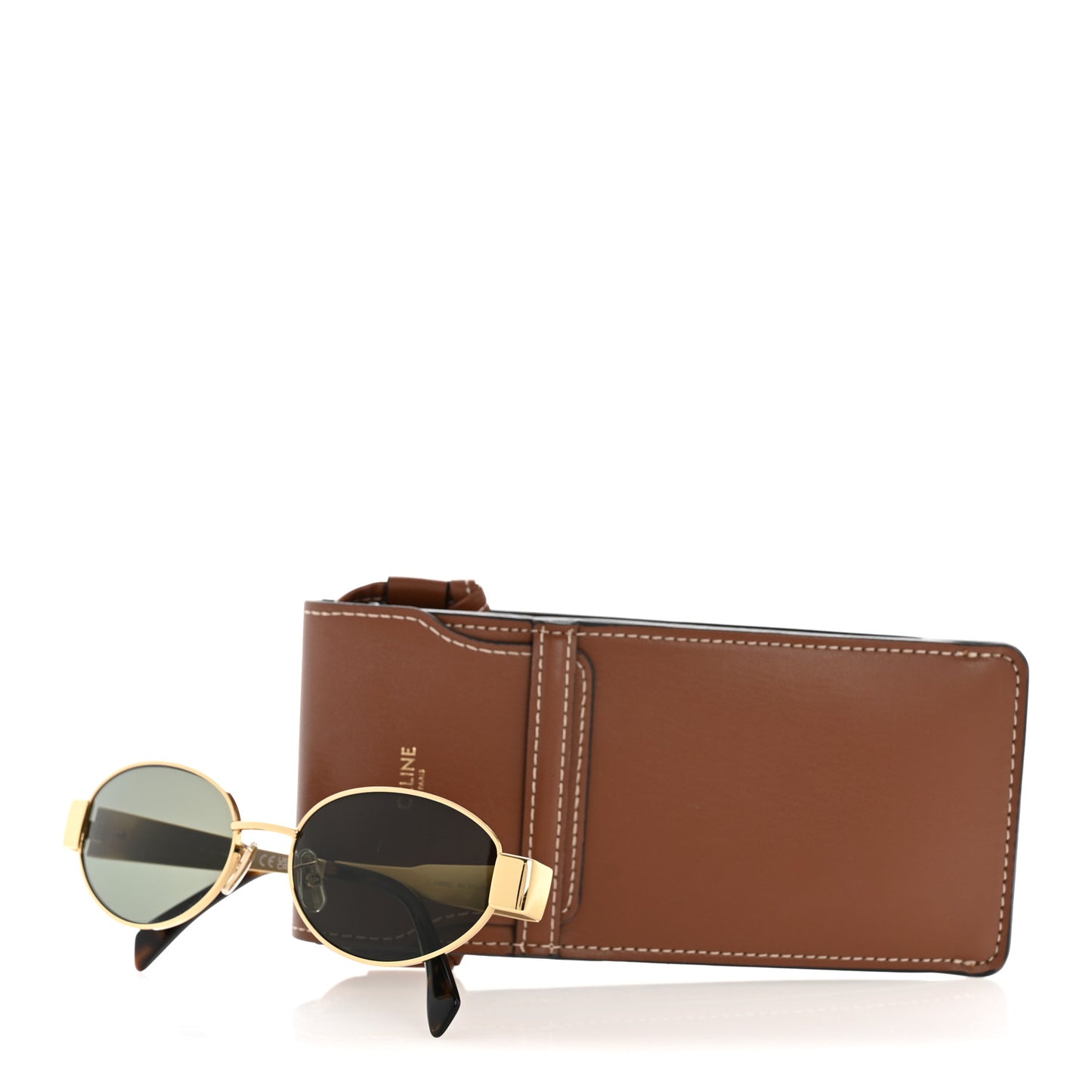 Metal Triomphe 01 Sunglasses CL40235U Gold Green