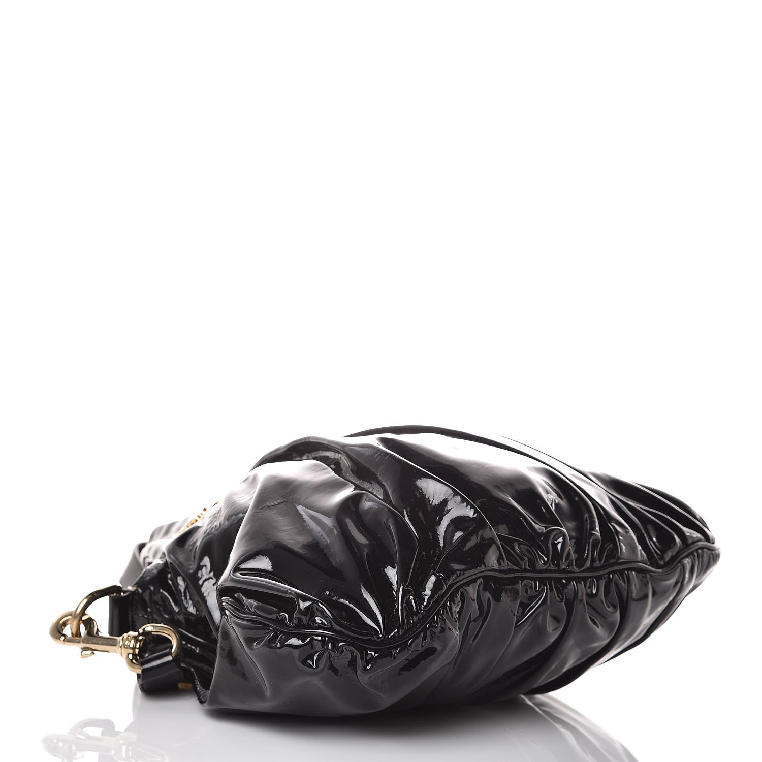 Gucci Patent Small Hysteria Tote Black 4 of 11
