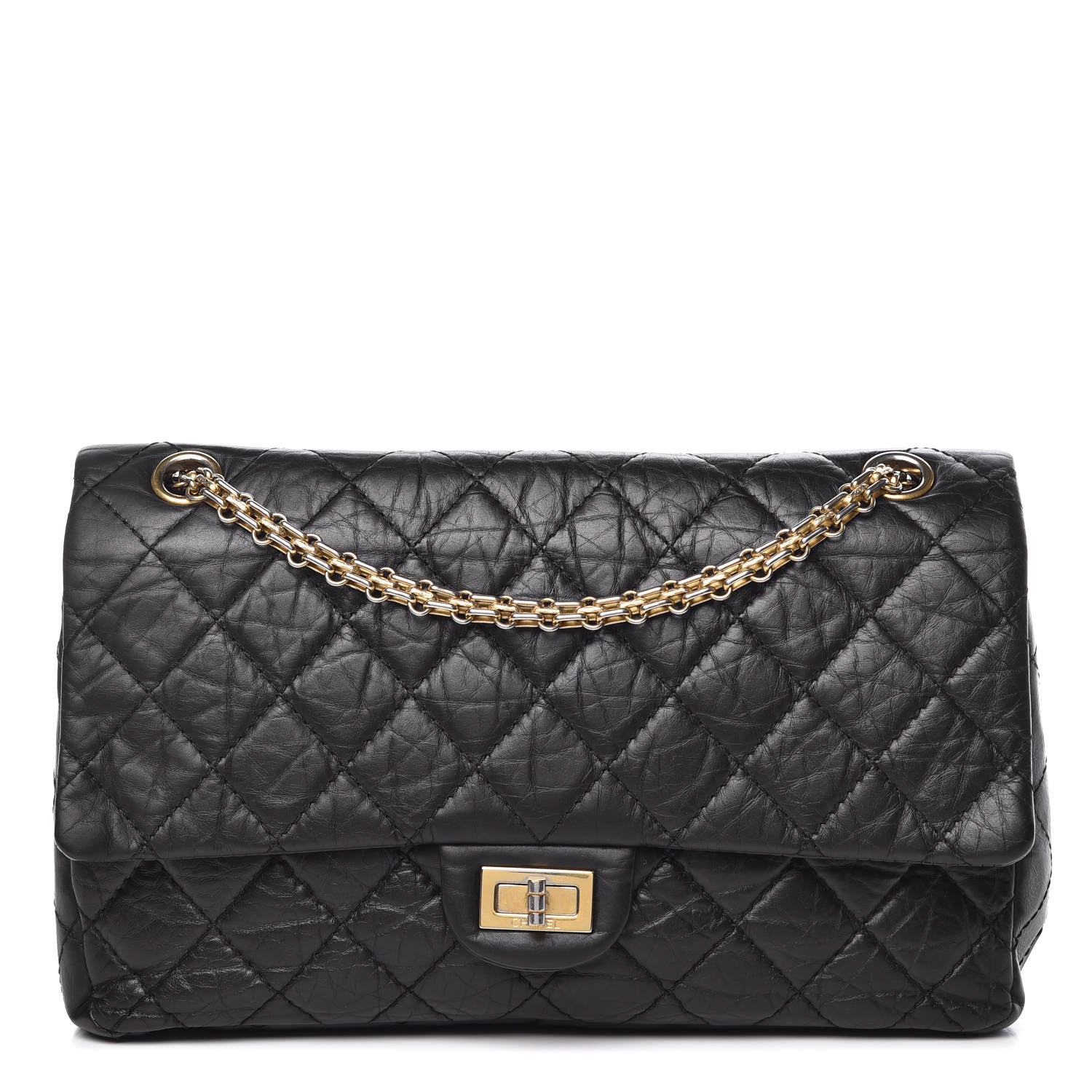 Chanel Aged Calfskin Quilted 2.55 Reissue 226 Flap Black 1 of 11