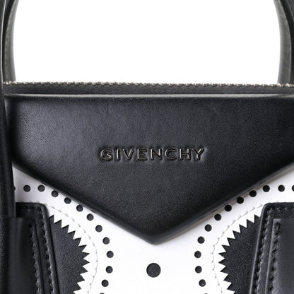 Givenchy Calfskin Brogue Medium Antigona Black White 13 of 13
