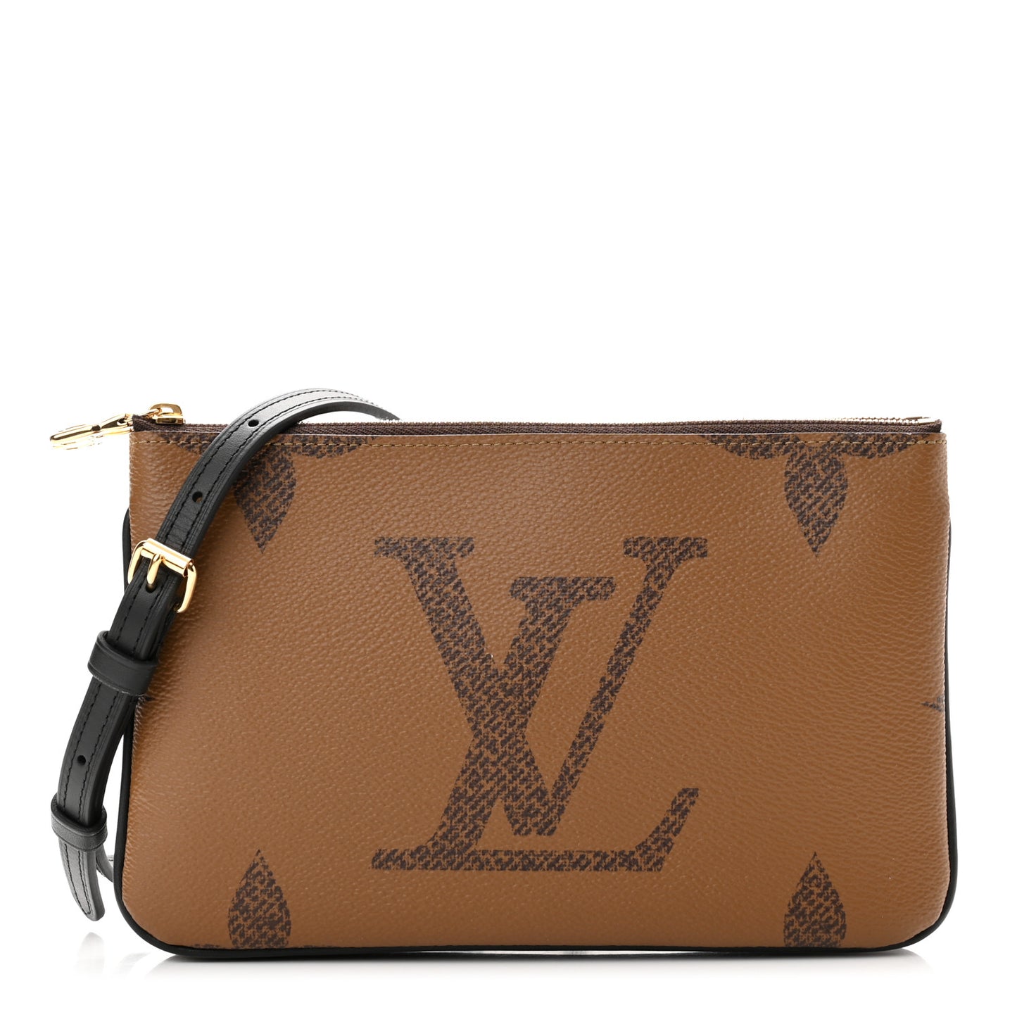 Reverse Monogram Giant Double Zip Pochette