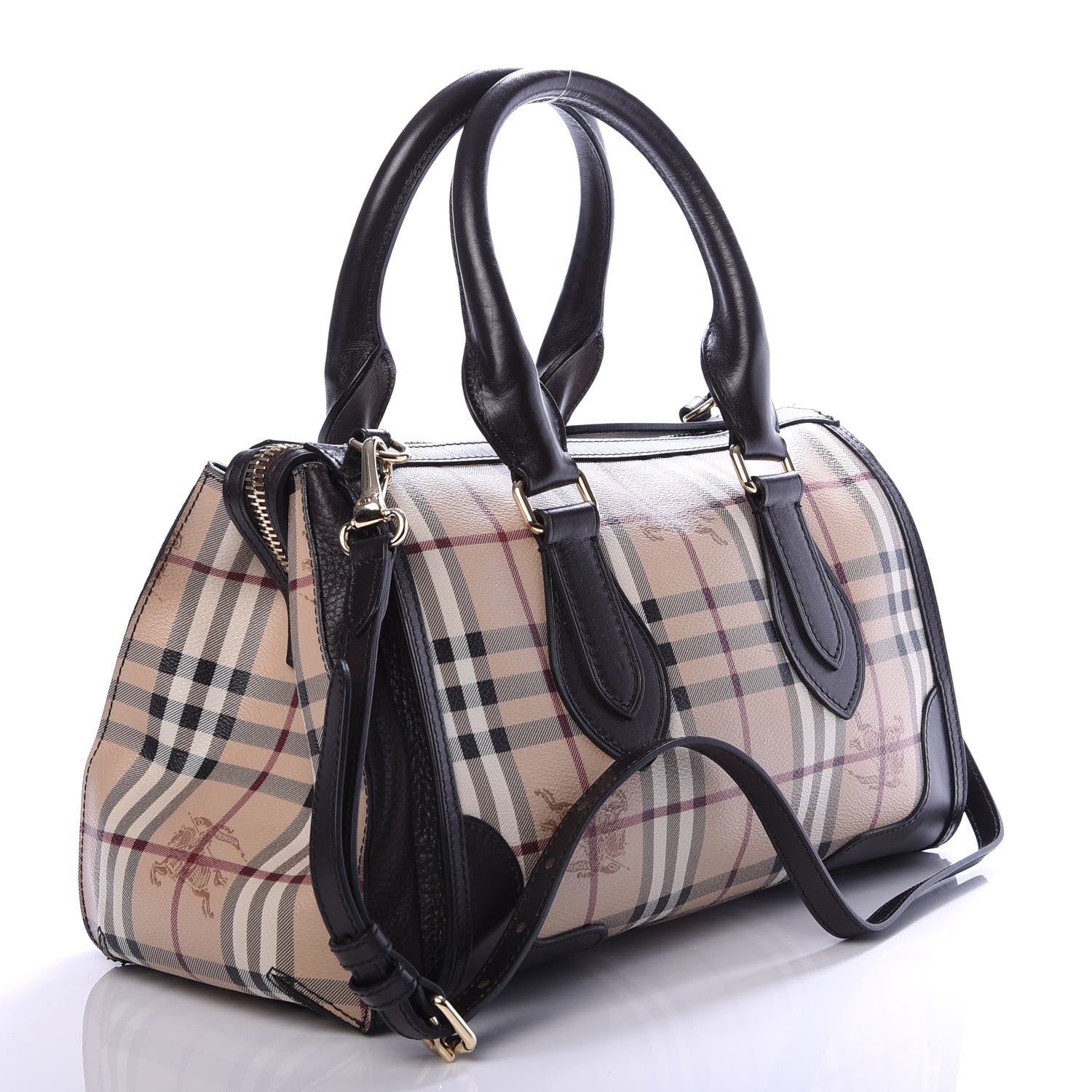 Burberry Haymarket Check Small Gladstone Chocolate 3 of 10