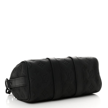 Louis Vuitton Monogram Taurillon Keepall Bandouliere 25 Black 4 of 10