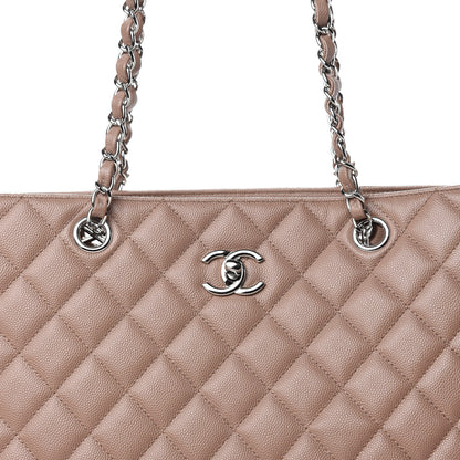 Chanel Caviar Quilted Large Shopping Tote Dark Beige 10 of 10