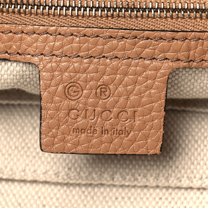 Gucci Pebbled Calfskin Large Soho Hobo Camelia 6 of 12