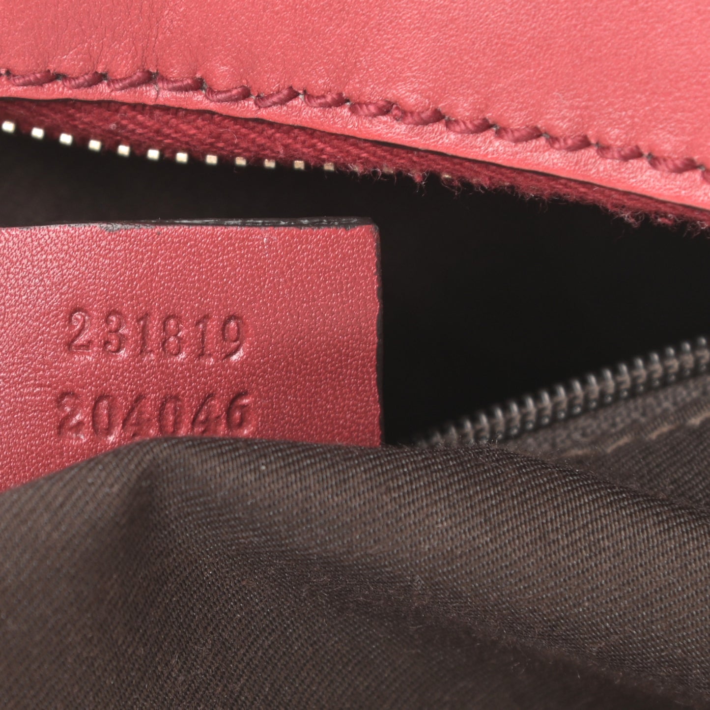 Guccissima Small Charmy Hobo Red