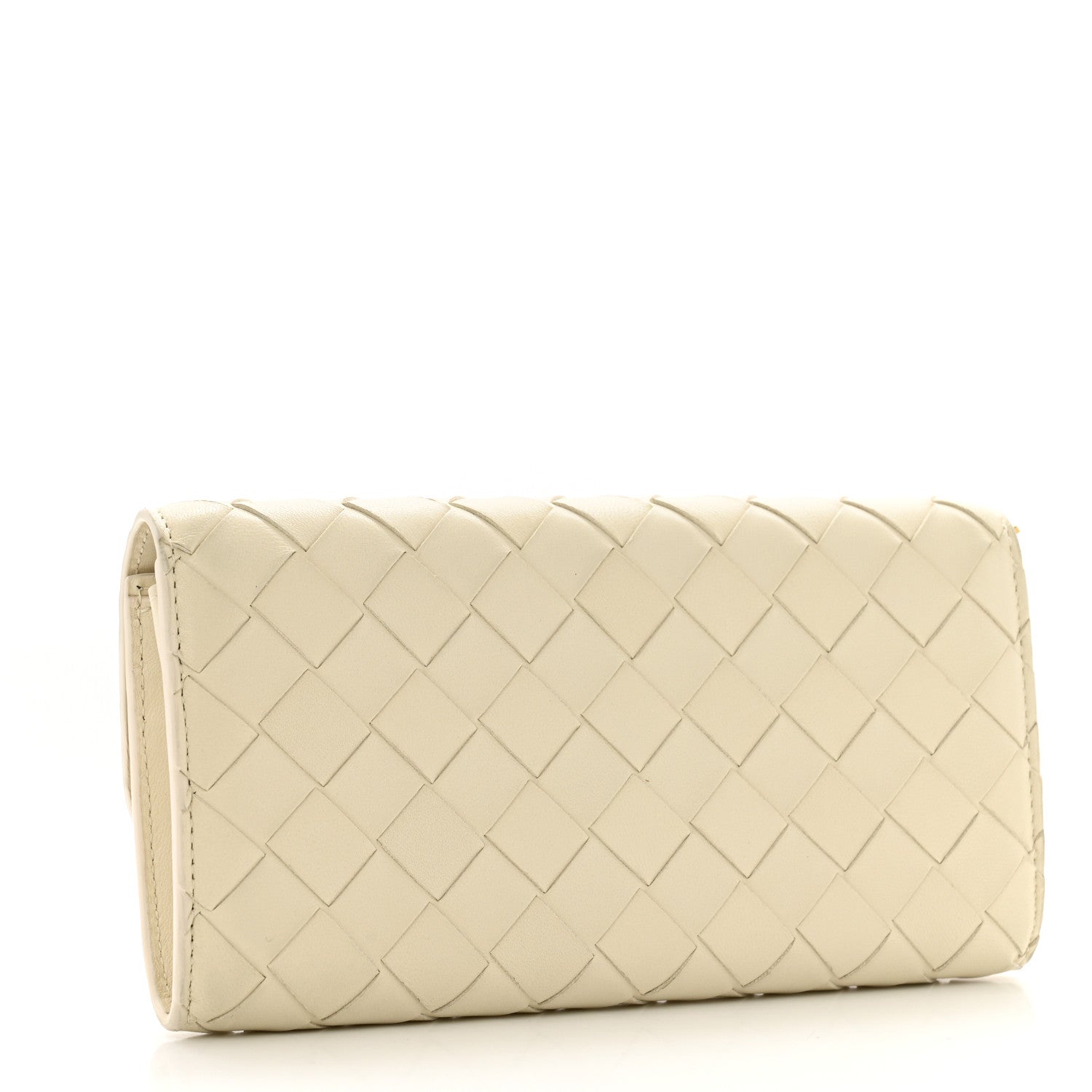 Bottega Veneta Nappa Intrecciato Andiamo Large Flap Wallet White 3 of 13