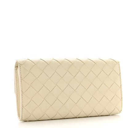 Bottega Veneta Nappa Intrecciato Andiamo Large Flap Wallet White 3 of 13