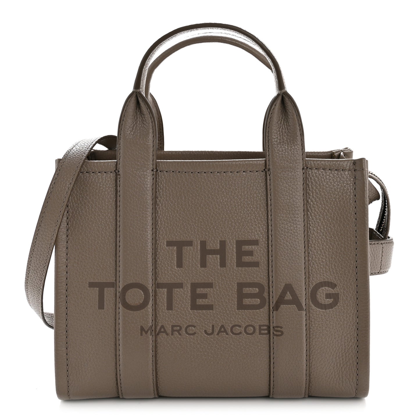 Grained Calfskin Small The Tote Bag Cement