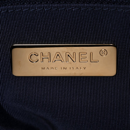 Chanel Denim Quilted Large Chanel 19 Flap Blue 6 of 8