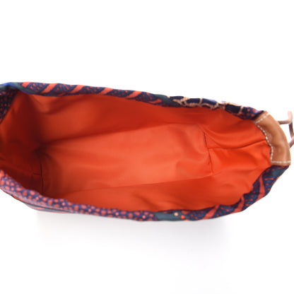 Hermes Silk Carre en Cravates Fourbi 20 PM Pouch Ocean Bleu 4 of 6
