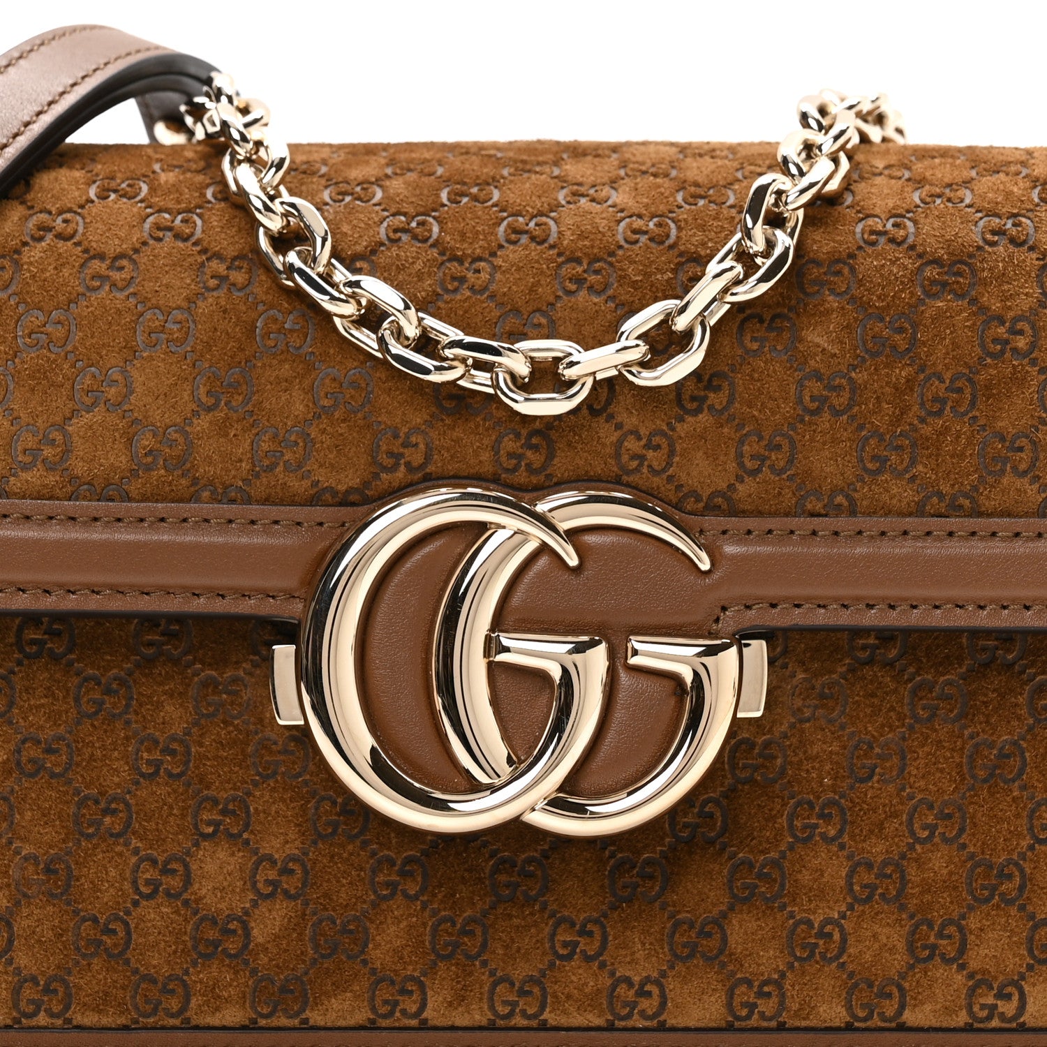 Gucci Suede Microguccissima Go Small Shoulder Bag Brown 9 of 11