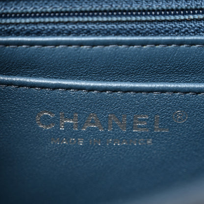 Chanel Caviar Quilted Mini Rectangular Flap Blue 6 of 10