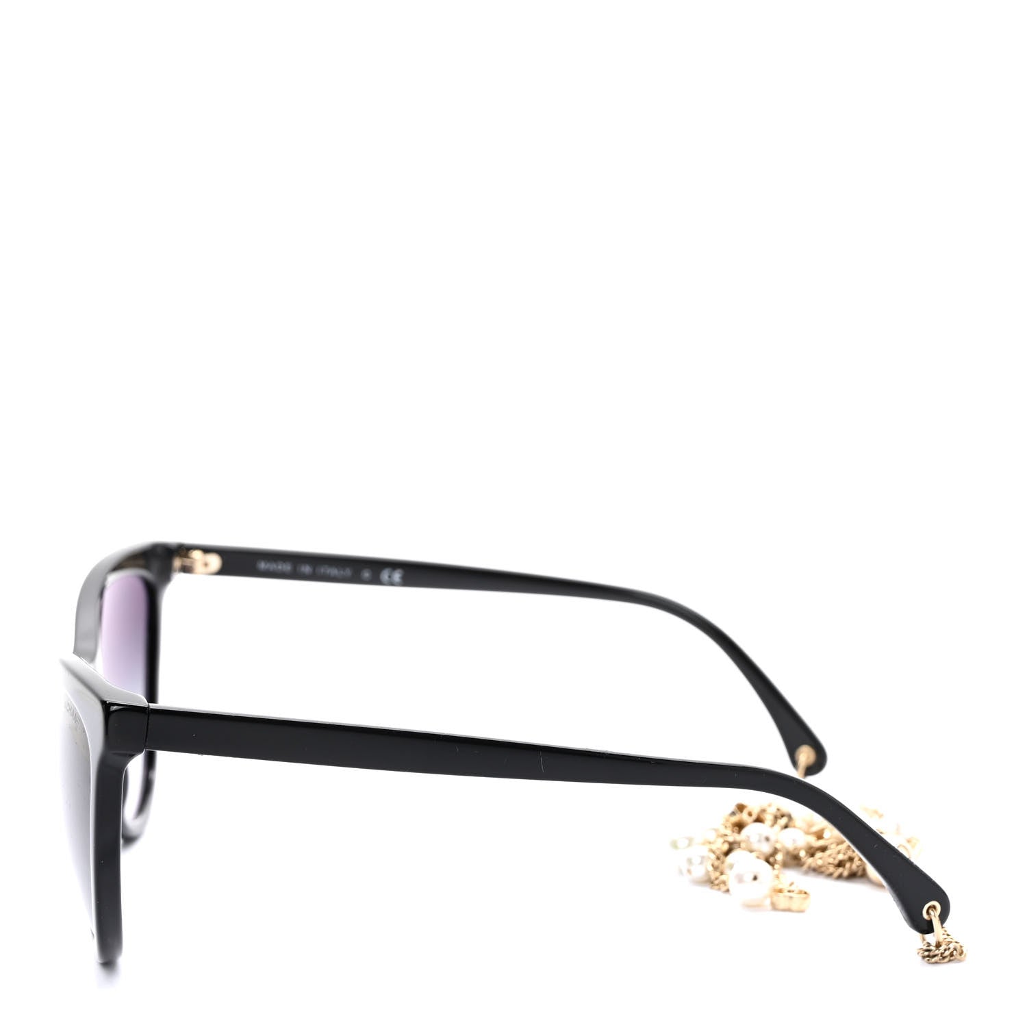 Chanel Acetate Fantasy Pearl Cat Eye Sunglasses 5341-H Black 3 of 8