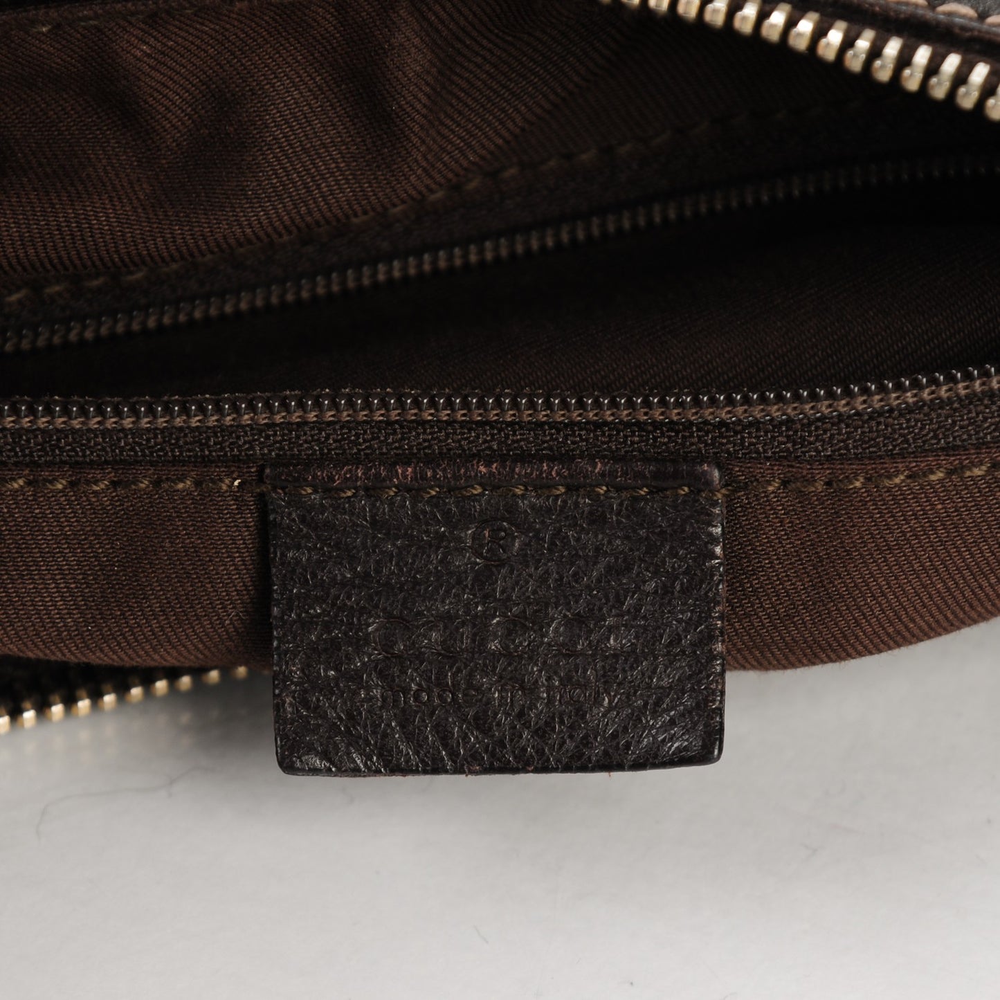 Monogram Large D Gold Hobo Dark Brown