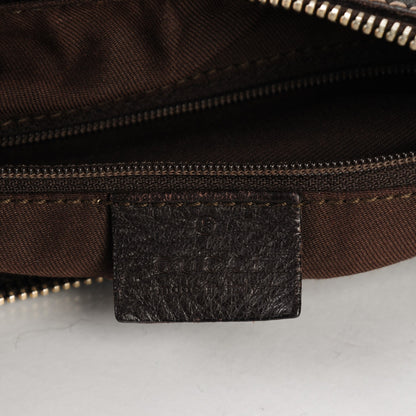 Gucci Monogram Large D Gold Hobo Dark Brown 6 of 7