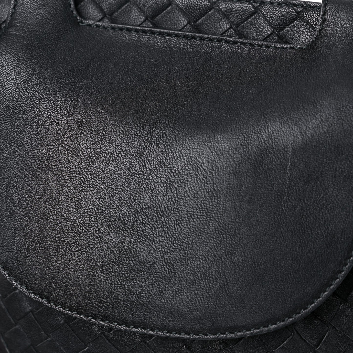 Nappa Intrecciato Belt Bag Black