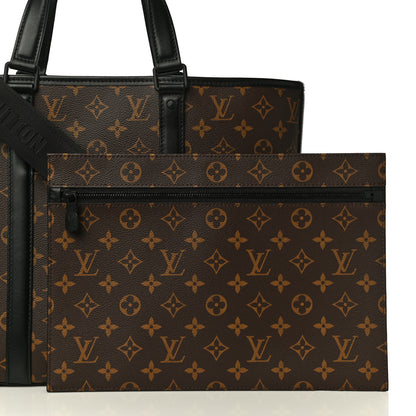 Louis Vuitton Monogram Macassar Weekend Tote PM 8 of 10