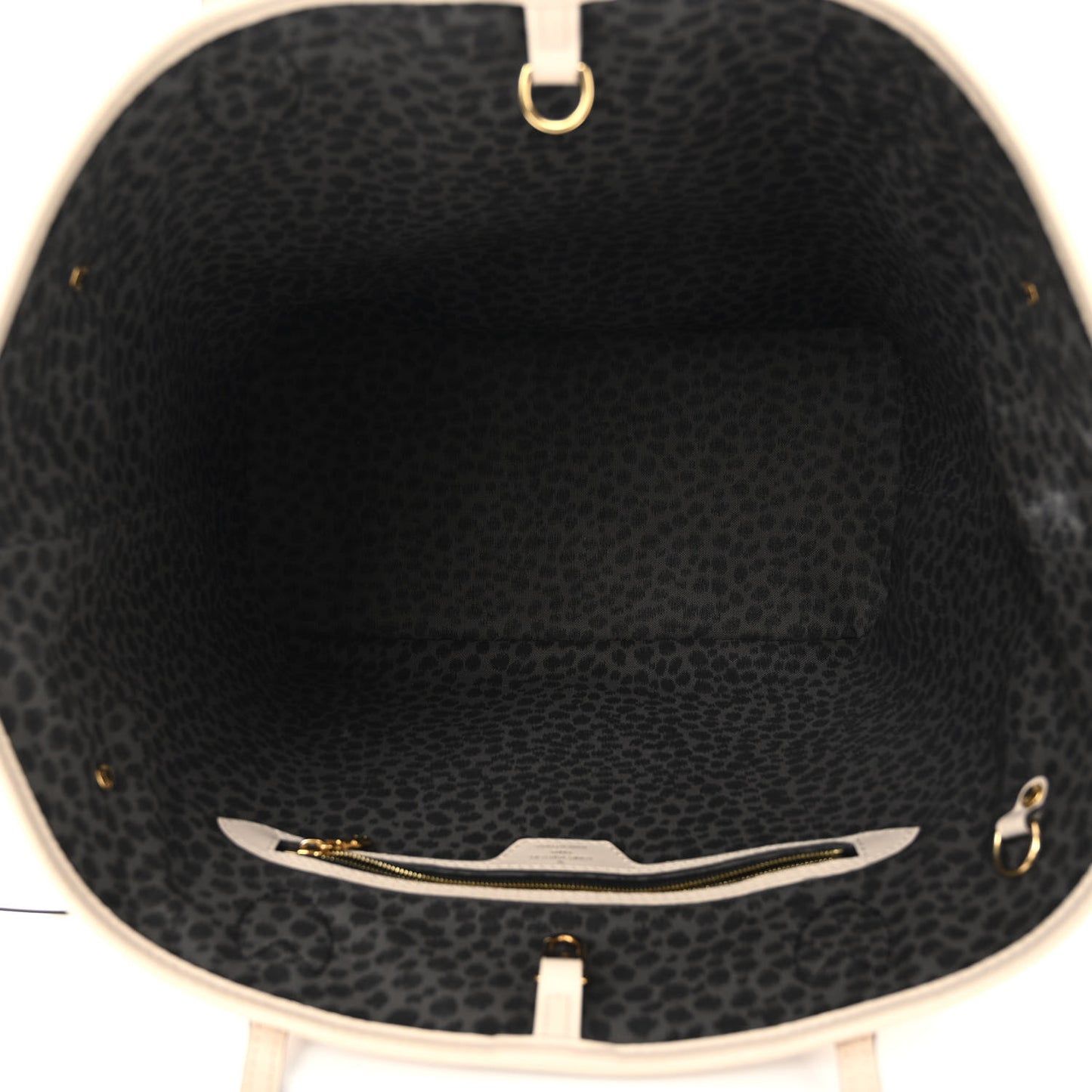 Monogram Giant Wild at Heart Neverfull MM Creme