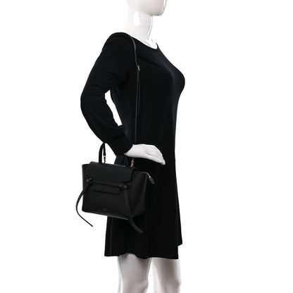 Celine Grained Calfskin Nano Belt Bag Black 2 of 9