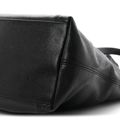 Chanel Caviar CC Shopper Tote Black 10 of 13