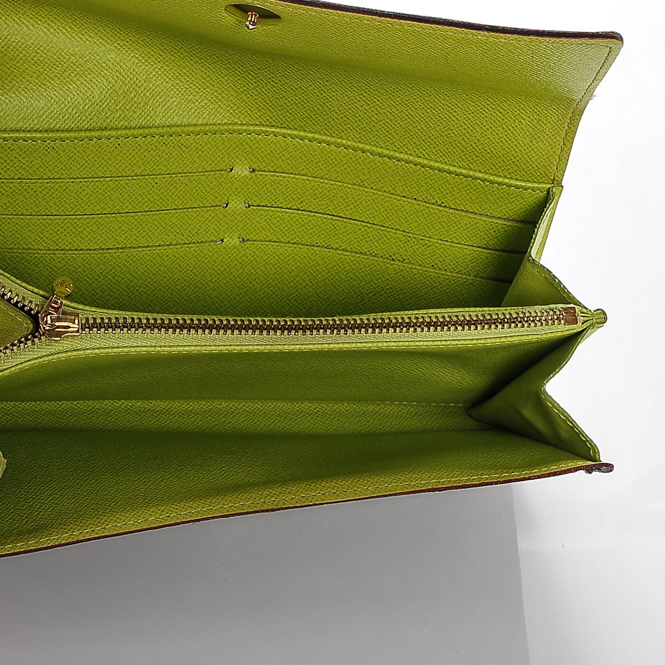 Louis Vuitton Monogram Multicolor Sarah Wallet Black Pistache 6 of 7