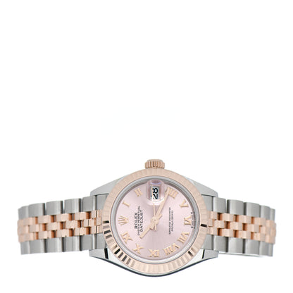 Rolex Stainless Steel 18K Everose Gold 28mm Oyster Perpetual Datejust Watch Pink Roman 279171 2 of 5