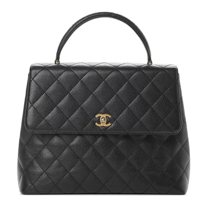 Chanel Caviar Quilted Jumbo Kelly Flap Black 1 of 12