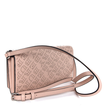 Burberry Calfskin Perforated Henley Wallet with Detachable Strap Pale Fawn Pink 3 of 8