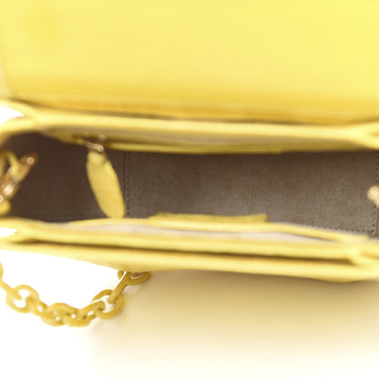 Nancy Gonzalez Crocodile Round Flap Top Crossbody Yellow 4 of 13
