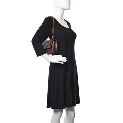 Chanel Lambskin Quilted Small Double Flap Brown 3 of 14