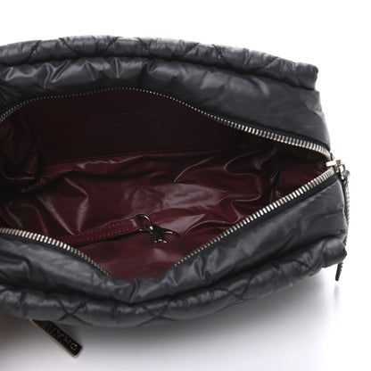 Chanel Nylon Quilted Cocoon Cosmetic Case Black 5 of 9