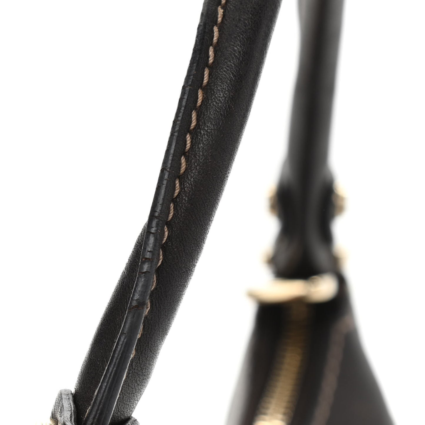Monogram Medium D Gold Ring Hobo Dark Brown