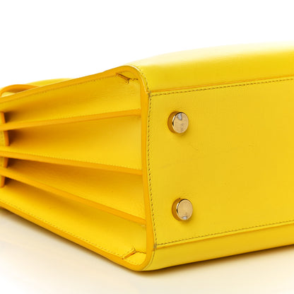 Saint Laurent Grained Calfskin Baby Sac De Jour Yellow 7 of 8