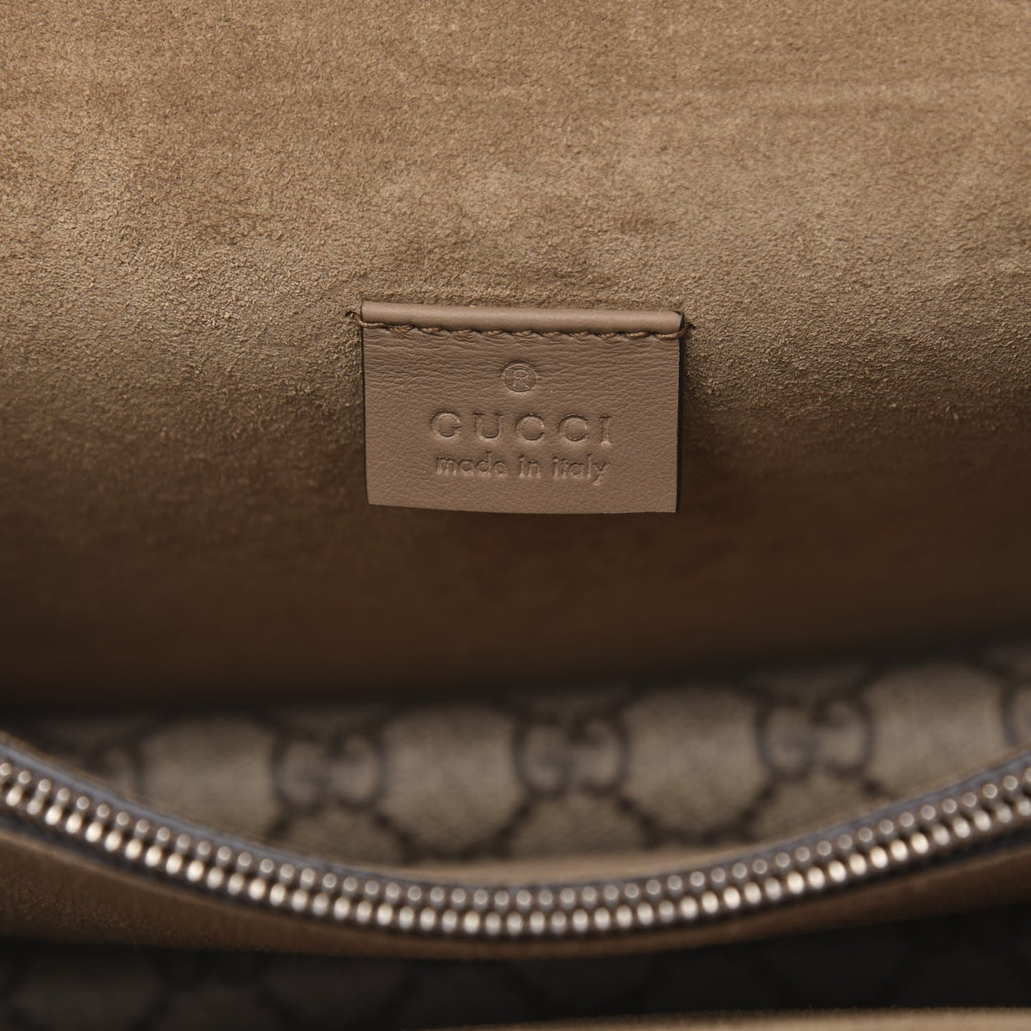GG Supreme Monogram Small Dionysus Shoulder Bag Taupe