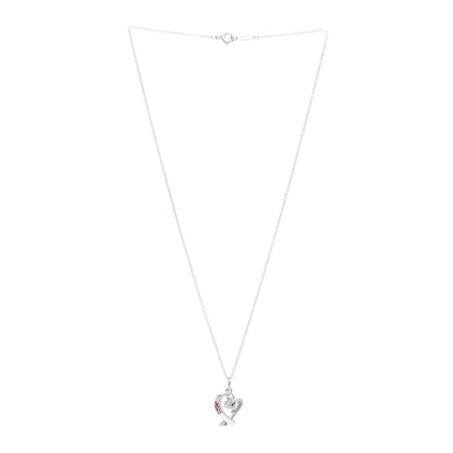 Tiffany Sterling Silver Enamel Paloma Picasso Love Loving Heart Pendant Necklace Red 3 of 4