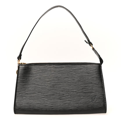 Louis Vuitton Epi Pochette Accessories 24 Black 1 of 13