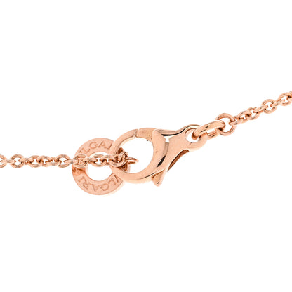 Bulgari 18K Rose Gold Diamond White Ceramic B.Zero1 Necklace 5 of 5