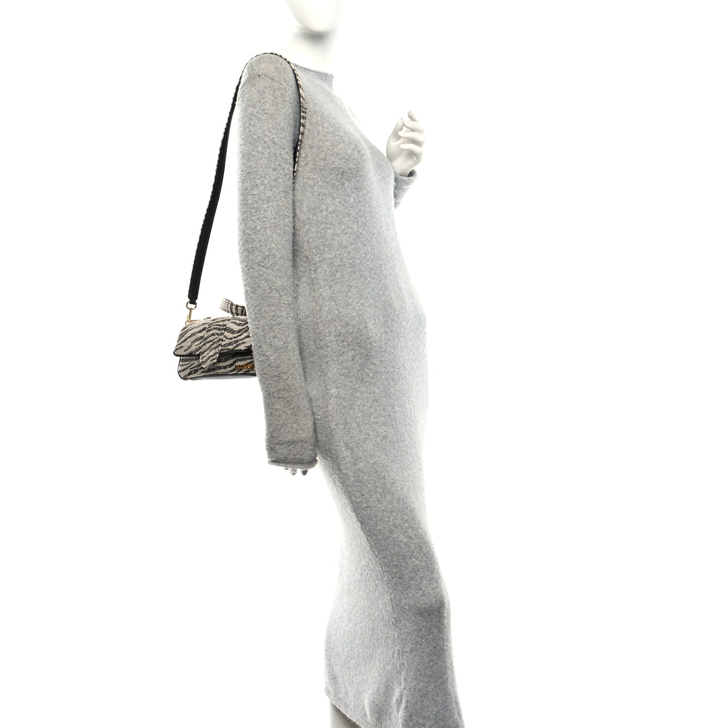 Jacquemus Zebra Jacquard Le Petit Bambimou Black White 2 of 9
