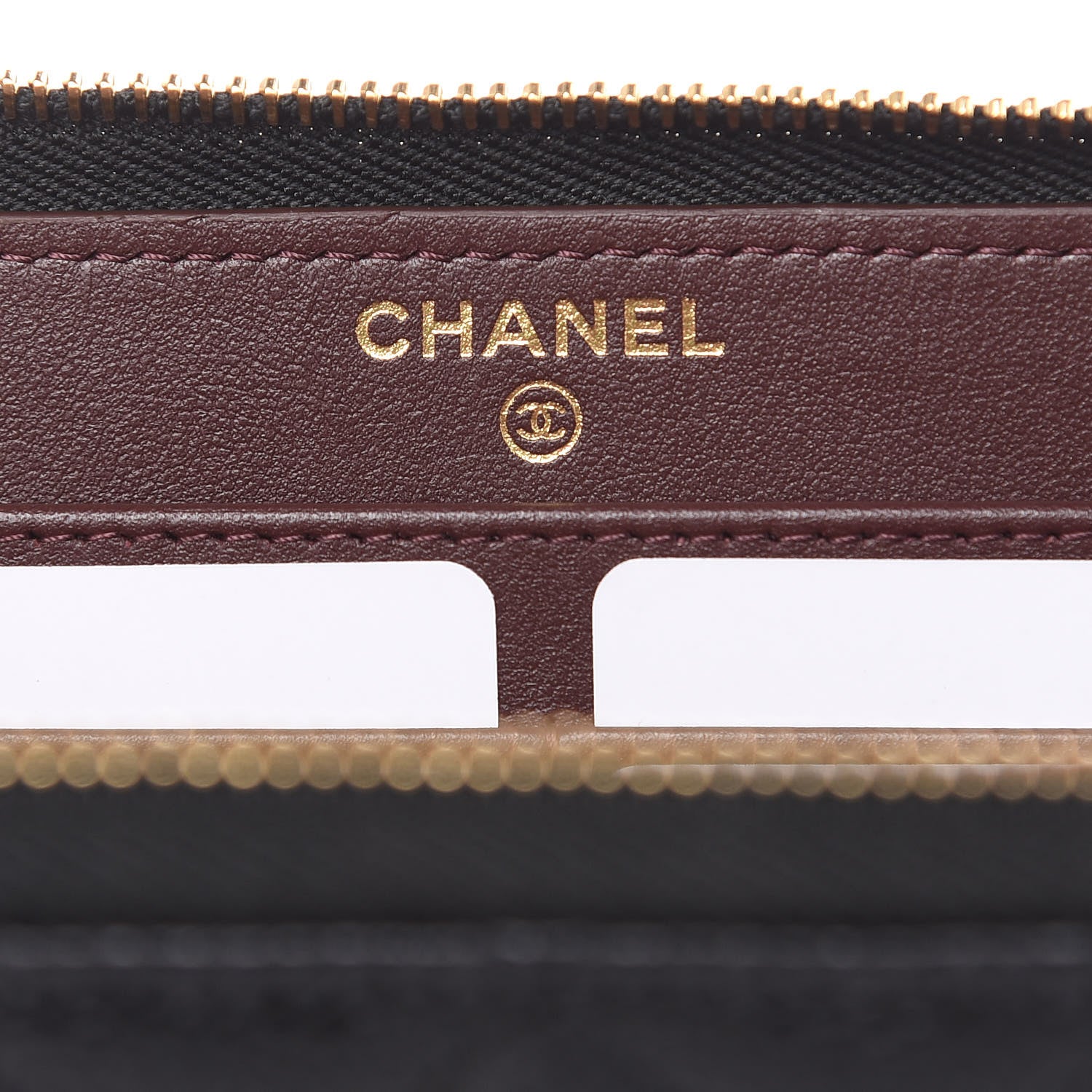 Chanel Caviar Quilted Large Gusset Zip Around Wallet Black 6 of 9