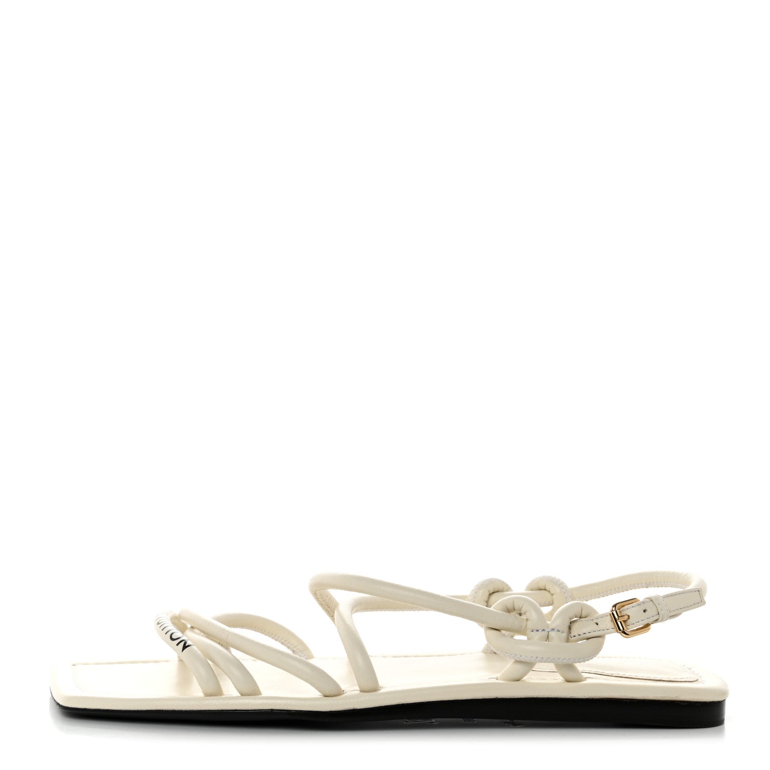 Louis Vuitton Lambskin Nova Flat Sandals 38 White 1 of 7