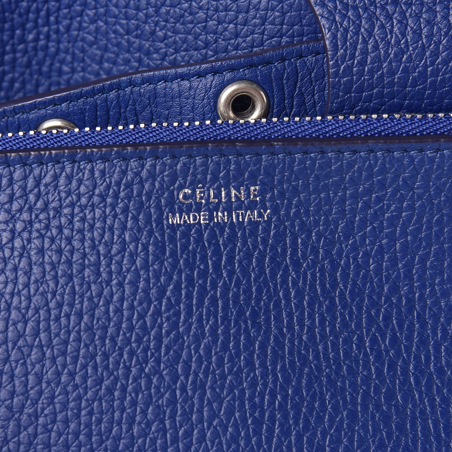 Celine Supple Grained Calfskin Big Bag Bucket Cobalt 10 of 12