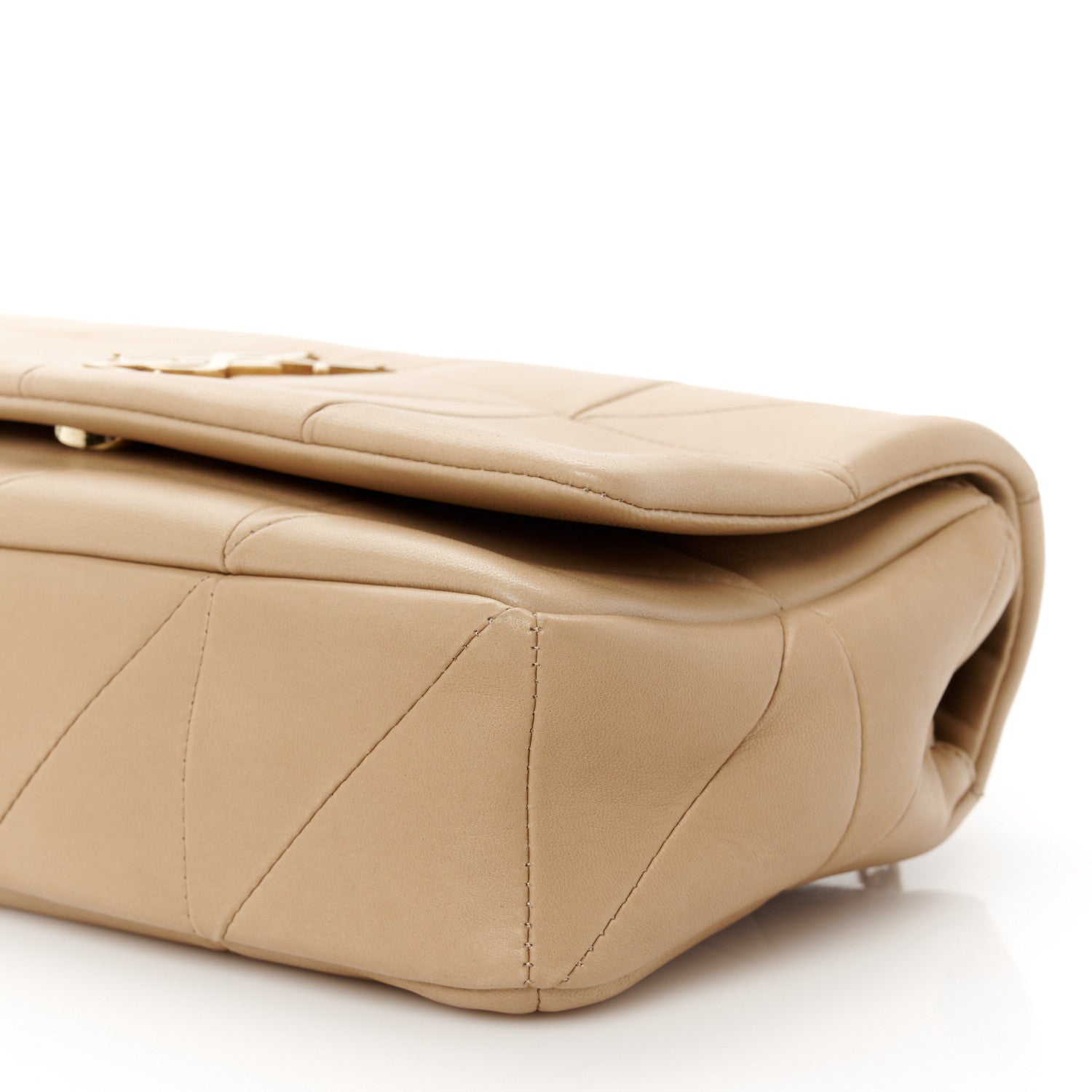 Saint Laurent Lambskin Patchwork Monogram Medium Jamie Beige 11 of 11